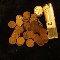 (52) 1917 P U.S. "Wheat Back" Lincoln Cents. Circulated.