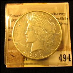 1923 S U.S. Peace Silver Dollar.