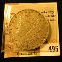 1900 O U.S. Morgan Silver Dollar, VF.