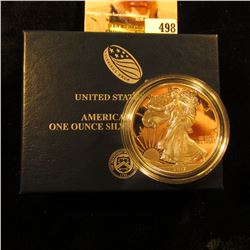 2017 W Silver Proof American Eagle Dollar in original box of issue with COA.