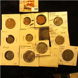 1942 Bolivia 10 centavos KM179a  EF, 1942 Bolivia  20 centavos  KM183 VF, 1971 Bolivia  20 centavos 