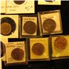 Image 4 : 1844 Great Britain half farthing KM738 VF; 1835 Great Britain farthing KM705 G with edge dings;1840 