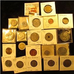 1980 Burma 25 pyas KM48 UNC FAO; 1975 Burma 50 pyas KM46 UNC FAO;1975 Cook Islands 50 cents KM6.1 UN