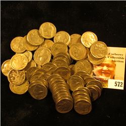 Zip Lock bag containing (69) Buffalo Nickels dated between 1920-37D.