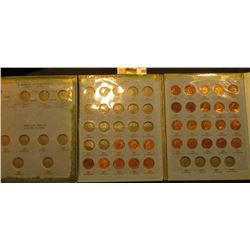 1880-1907 Partial Set of Indian Head Cents in a blue Whitman folder.