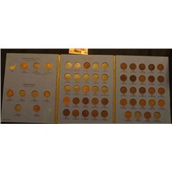 1857-1909 Partial Set of Flying Eagle & Indian Head Cents in a blue Whitman folder.