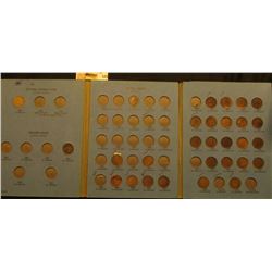 1857-1909 Partial Set of Flying Eagle & Indian Head Cents in a blue Whitman folder.