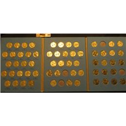 1962-1995 partial Set of Jefferson Nickels in a blue Whitman Coin folder.