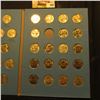 Image 4 : 1962-1995 partial Set of Jefferson Nickels in a blue Whitman Coin folder.