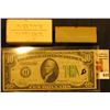 Image 1 : Pair of Clay miniature advertising bricks embossed "Acme Brick", & "Vincent???"; & Series 1934A $10 