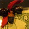 Image 3 : (3) Miniature Stoneware Jugs attached with a red ribbon and labeled "Harrison & Morton"; & Series 19
