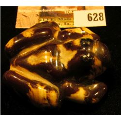 2" x 1 1/4" Clay Pottery Frog with Sex parts.