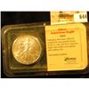 Image 1 : 2002 U.S. Silver American Eagle One Ounce .999 Fine Silver Dollar in an original Littleton Coin hold
