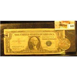 1970 D Silver Rare Date Kennedy Half Dollar, Gem BU; & Series 1957 B U.S. One Dollar Silver Certitic