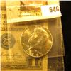 Image 2 : 1970 D Silver Rare Date Kennedy Half Dollar, Gem BU; & Series 1935 E U.S. One Dollar Silver Certitic