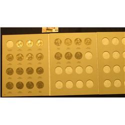 1988-98D Complete Set of U.S. Washington Quarters in a blue Whitman folder exhibited in an attractiv
