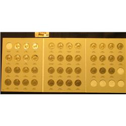 1965-87D Complete Set of U.S. Washington Quarters in a blue Whitman folder exhibited in an attractiv