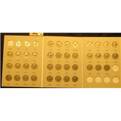 1965-87D Complete Set of U.S. Washington Quarters in a blue Whitman folder exhibited in an attractiv