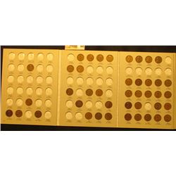 1911-40 Partial Set of U.S. Lincoln Cents in a Harris coin folder.