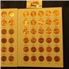 Image 4 : 1975-2013 Complete Set of Circulation Strike Lincoln  Cents in a Harris Coin folder. Many specimens 