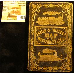 1852 Midwestern Railroad Steamboat, Canal, Routes of travel Guide. (map is missing).