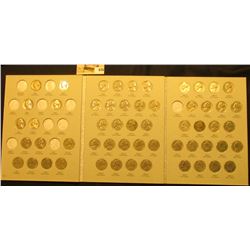 1962-95 Partial Set of Jefferson Nickels in a Harris Coin folder. (52 pcs.).