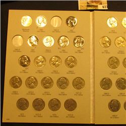 1962-95 Partial Set of Jefferson Nickels in a Harris Coin folder. Includes at least a couple of Proo