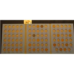 1918D-40D Partial Set of U.S. Lincoln Cents in a blue Whitman folder.