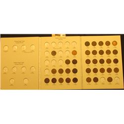 1868-1909 Partial Set of U.S. Indian Head Cents in a Harris Coin folder. Grades up to EF.