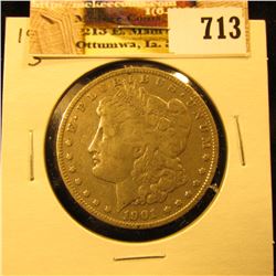 1901 S U.S. Morgan Silver Dollar. Fine.