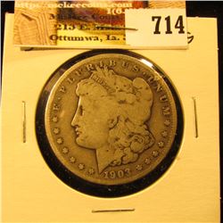 1903 S U.S. Morgan Silver Dollar. VG.