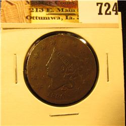 1830 U.S. Large Cent, VG.