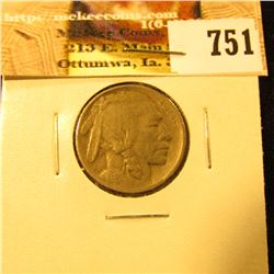1913 P Type One Buffalo Nickel, F-VF.