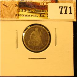 1875 CC U.S. Seated Liberty Dime, VG.