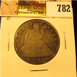 1855 O U.S. Seated Liberty Half-Dollar, Good.