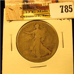 1916 D U.S. Walking Liberty Half Dollar, Good.