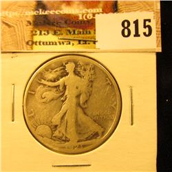 1921 S U.S. Walking Liberty Half Dollar, AG