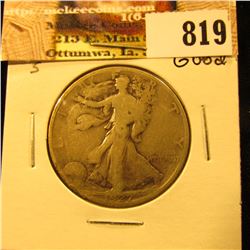 1927 S U.S. Walking Liberty Half Dollar, Good