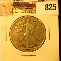 1929 S U.S. Walking Liberty Half Dollar, VG.
