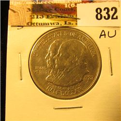 1923 S Monroe Doctrine Centennial Commemorative Half Dollar, AU.