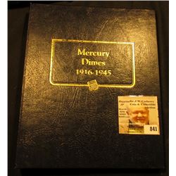 1916-45 Nearly complete set of U.S. Mercury Dimes in a Deluxe Whitman album. Missing only the 1916 D