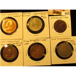 Five Medals: Perpetual Savings High Point, N.C.; Chicago Railroad Fair 1949; St. Louis Expo. 1904; O