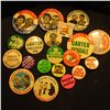 Image 1 : Group of (20) Different Old Political Pin-backs.