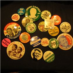 Group of (20) Different Old Political Pin-backs.