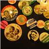 Image 3 : Group of (20) Different Old Political Pin-backs.