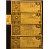 Image 1 : April 14, 1933 four-piece set of Depression Scrip .25c, .50c, $1, & $5 State of North Carolina, Coun