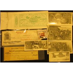 (3) Different Old Checks from the late 1800s to 1924; & (5) Original ...