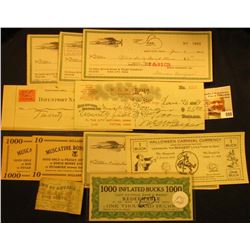 (10) Consecutive Serial Number Checks from  Shaw Aircraft Co., Iowa City, Iowa  1946-47; (2) Differe