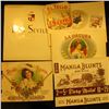 Image 2 : (10) Different very colorful Old Cigar Box Labels.
