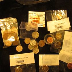 1863 Hillsdale, Michigan Civil War Token; Philadelphia Mint Medal; 1890 Indian Cent; (32) 1919 Linco